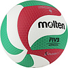 Мяч вол. MOLTEN V5M5000X р. 5, FIVB Approved, 18 панелей, ПУ Microfiber,клеен, бел.-кр.-зел.